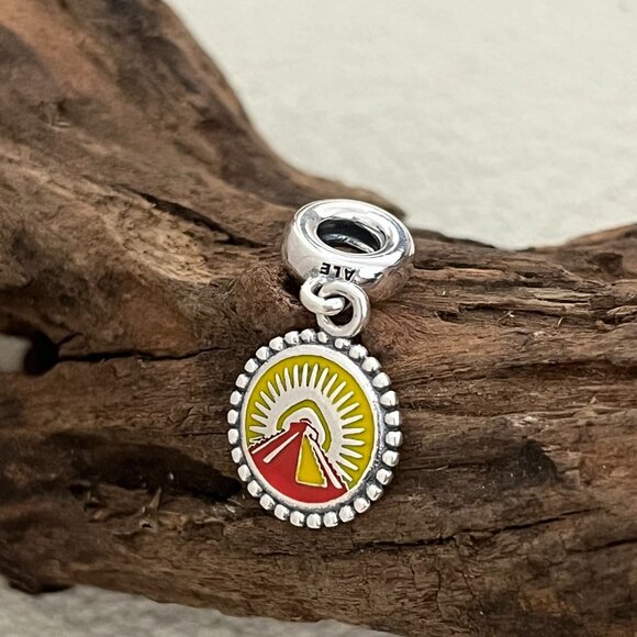 Pandora Piramide del Sol Mexico S925 Silver Dangle Charm - Picture 4 of 4